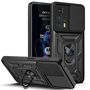 Deksel til Motorola Edge 20 Pro Case Slide Camera Armor Phone Cases For Moto Edge20 Lite Edge 2021 Edges Magnetic Holder Stand Cover