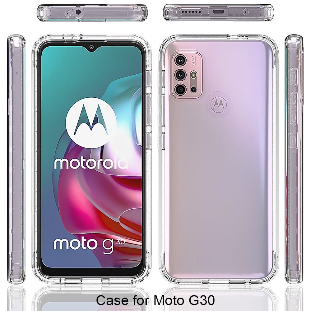 Deksel til Motorola Moto G30 G20 G10 G10 Power G60 G9 Power G9 Plus Full Protection Hard PC + Soft TPU Gradient Color Phone Cover