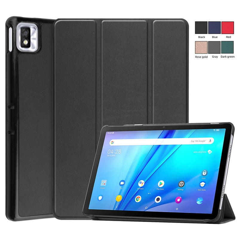 Deksel til TCL Tab 10s 9080G 10.1 inch 2021 Tablet Case Kids Magnetic Folding Smart Cover Funda for TCL 10 9081X 10.1inch Tablet Cover