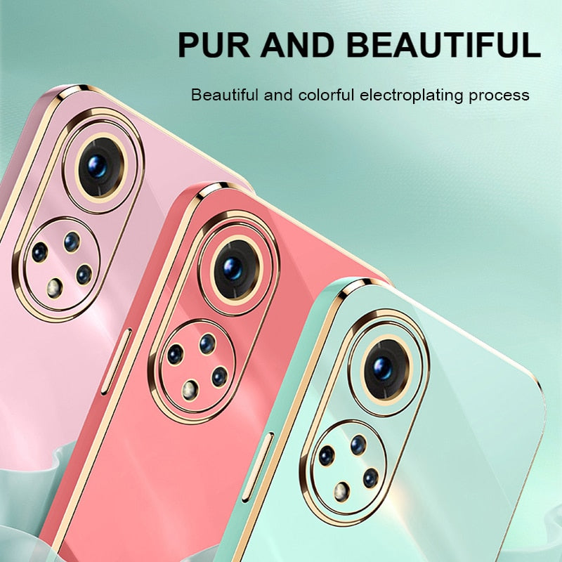 Deksel til Huawei Honor 50 20 Pro Nova 9 Square Frame Case