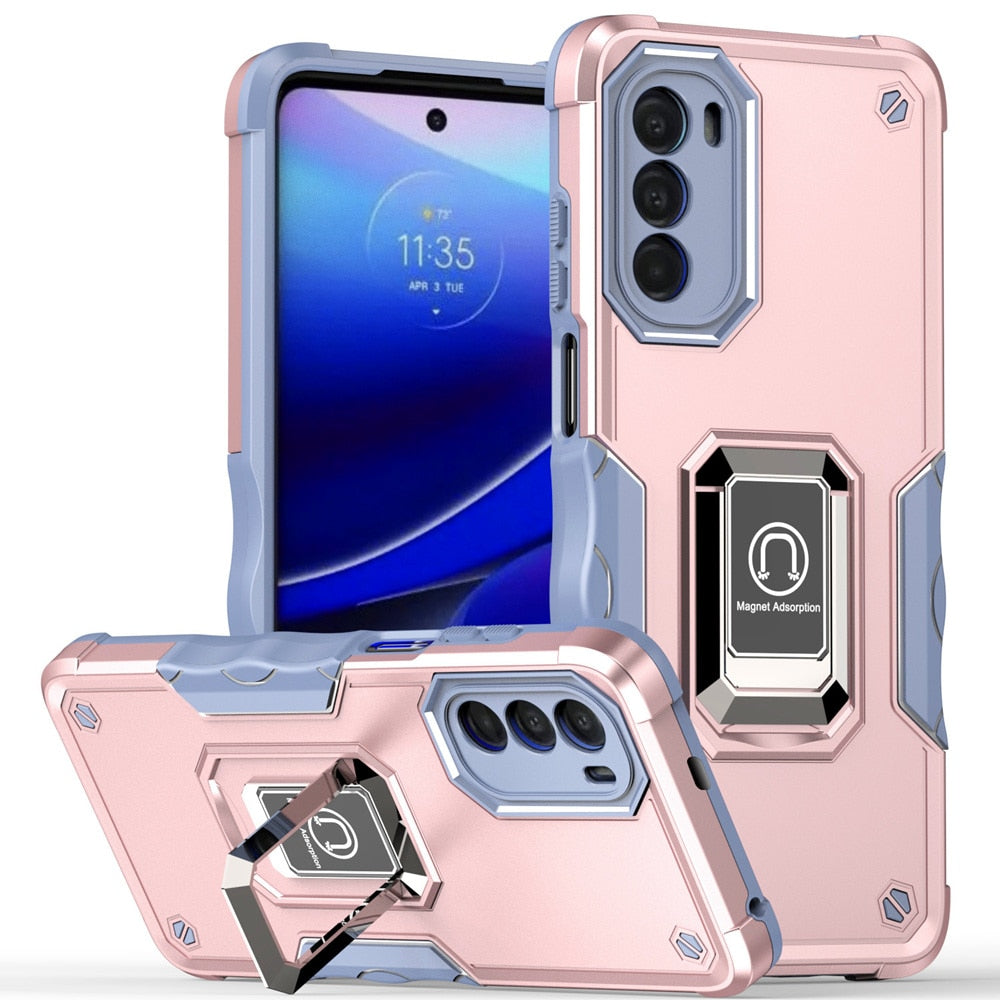 Deksel til Motorola MOTO G52 5G G71 G51 G41 G31 G50 G60 S Ring Stand Phone Back Cover for MOTO G 5G 2022