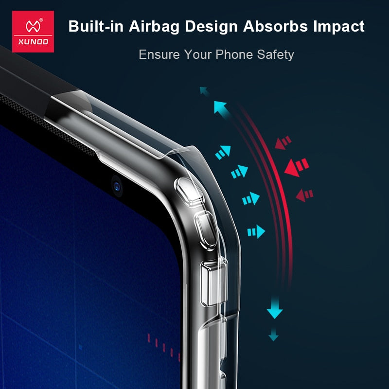 Deksel til Asus ROG Phone 6D Ultimate Case, Transparent Airbag Cover For ROG Phone 5 5S 6 6D Pro Ultimate Case