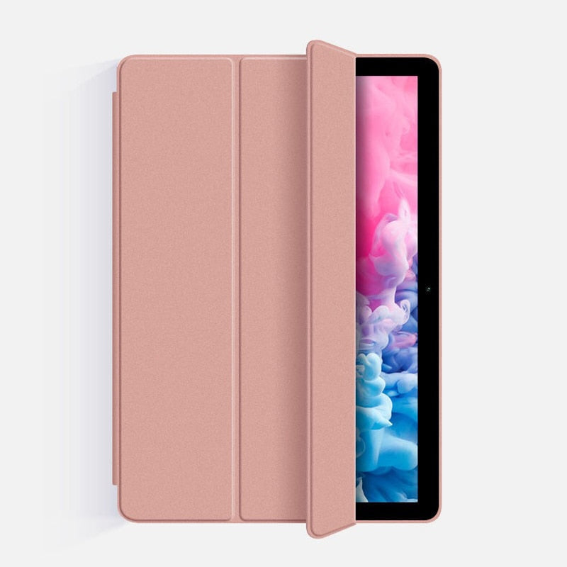 Deksel til Samsung Galaxy Tab A8 10.5" SM-X200 X205 X207 Tab A7 10.4 smart-etui i skinn med stativ og dvalefunksjon