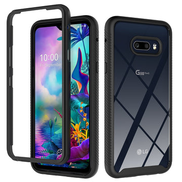 Deksel til LG G8X ThinQ / LG V50S ThinQ Funda Capa Two Layer Structure Hybrid Shockproof Shell Heavy Duty Phone Cover