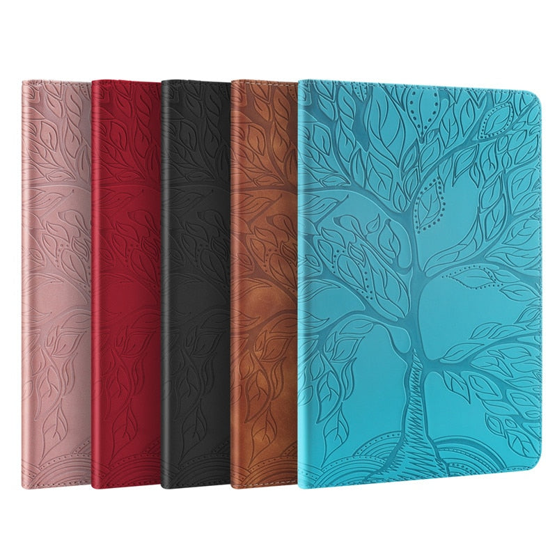 Deksel til Huawei MatePad Mate Pad T10 T10s 3D Tree Embossed PU Leather for Funda Huawei MatePad T10 T10s T 10s Cover Case