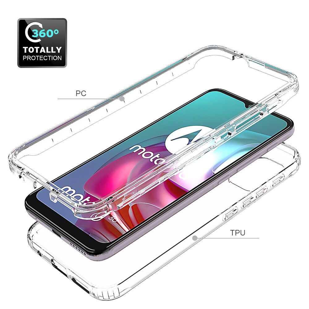 Deksel til Motorola Moto G30 G20 G10 G10 Power G60 G9 Power G9 Plus Full Protection Hard PC + Soft TPU Gradient Color Phone Cover