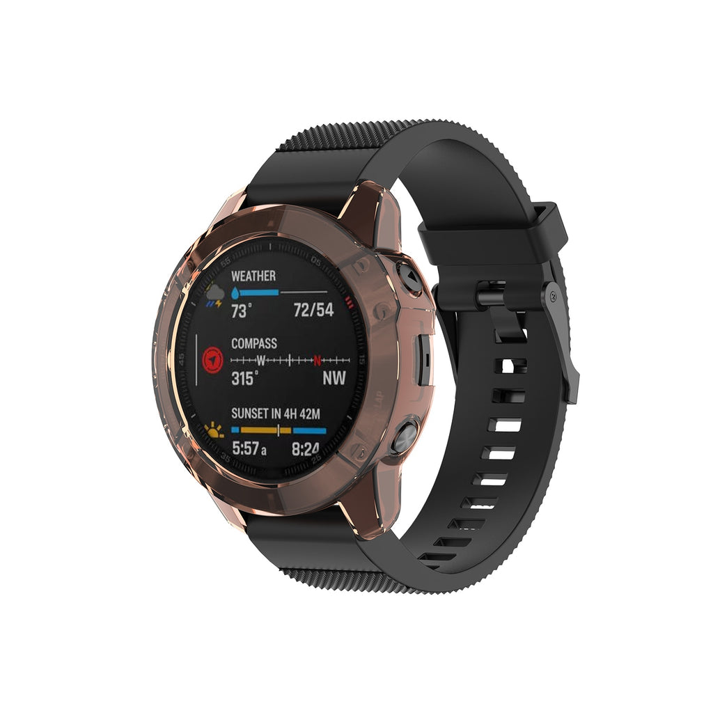 Deksel til Garmin Fenix 6 / 6S / 6X Pro krystallklart TPU