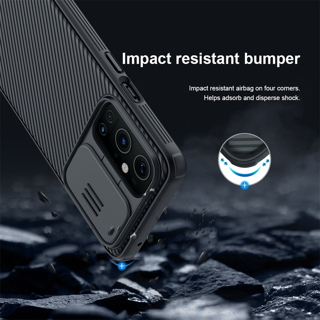 Deksel til OnePlus 9 Pro 9R 9RT Case OnePlus9 Cover NILLKIN CamShield Case Slide Camera Lens Protection Back Shell For One Plus 9 Pro