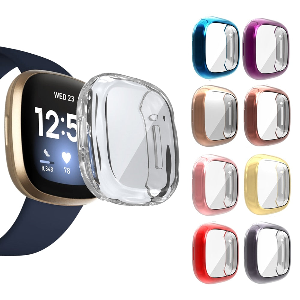 Deksel til Fitbit Versa 3 og Sense galvanisert TPU-deksel (Modell A)