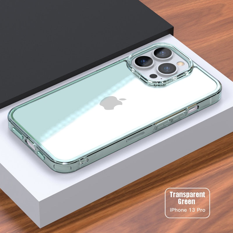 Deksel til iPhone 14 11 12 13 Mini Pro XS Max X XR Transparent Hard deksel For iPhone 14 7 8 Plus Fundas