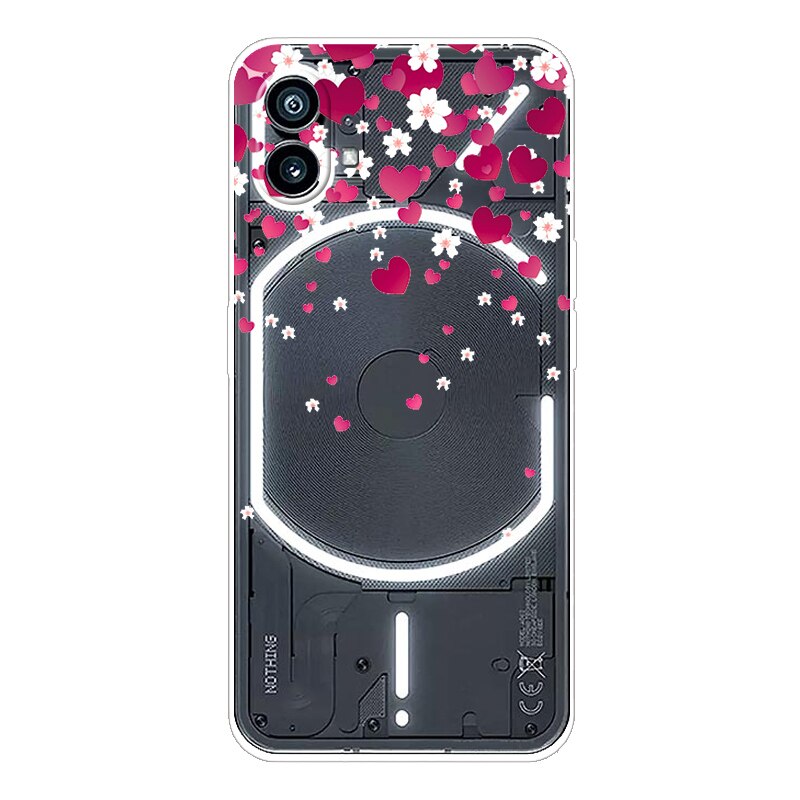 Deksel til Nothing Phone One / Nothing Phone 1 Case TPU Silicone Soft Clear Case for Nothing Phone 1 Cover Phone1 6.55 inch Transparent