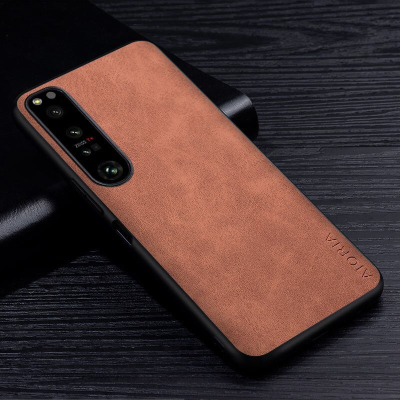 Deksel til Sony Xperia 5 1 IV 10 IV ACE III Scratch-Resistant Solid Color Cover for Sony Xperia 1 IV Case