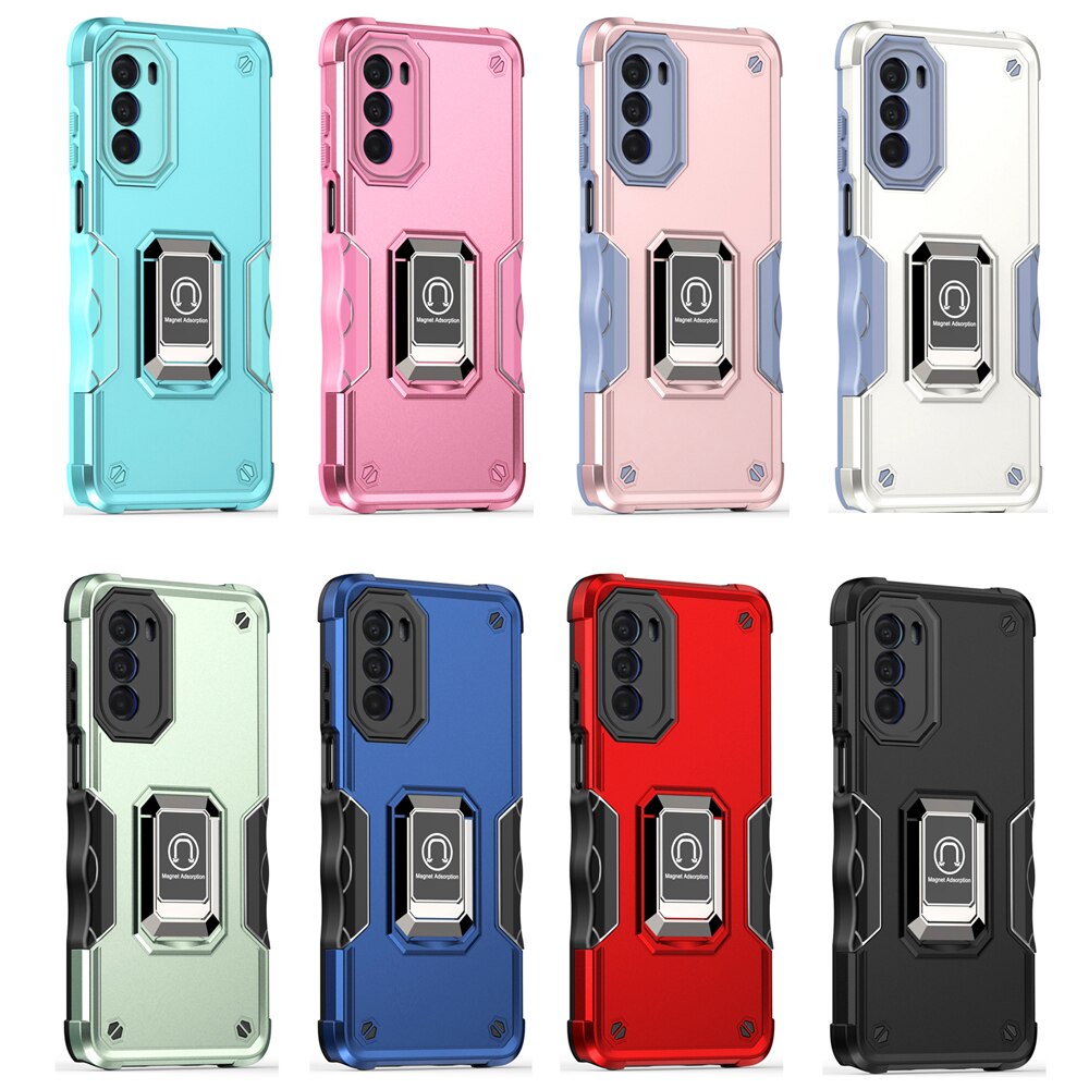 Deksel til Motorola MOTO G52 5G G71 G51 G41 G31 G50 G60 S Ring Stand Phone Back Cover for MOTO G 5G 2022