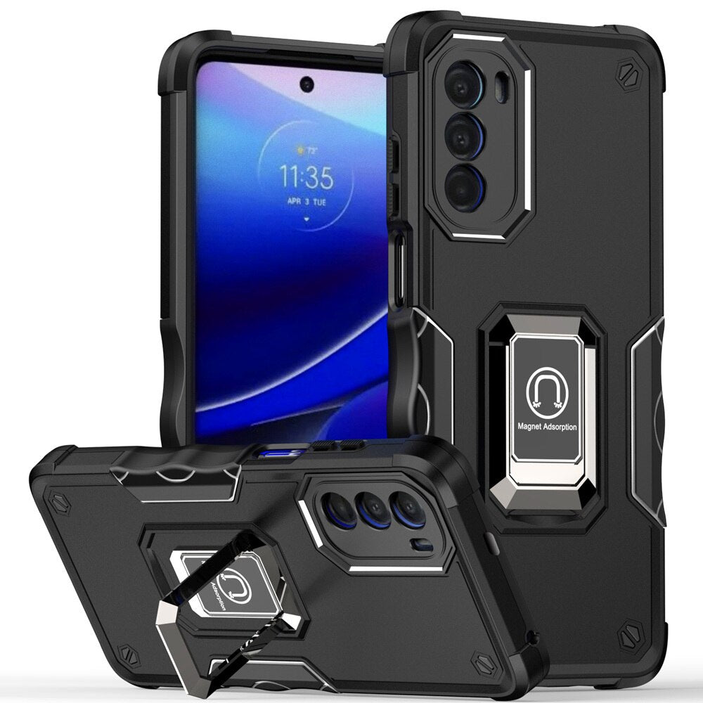 Deksel til Motorola MOTO G52 5G G71 G51 G41 G31 G50 G60 S Ring Stand Phone Back Cover for MOTO G 5G 2022