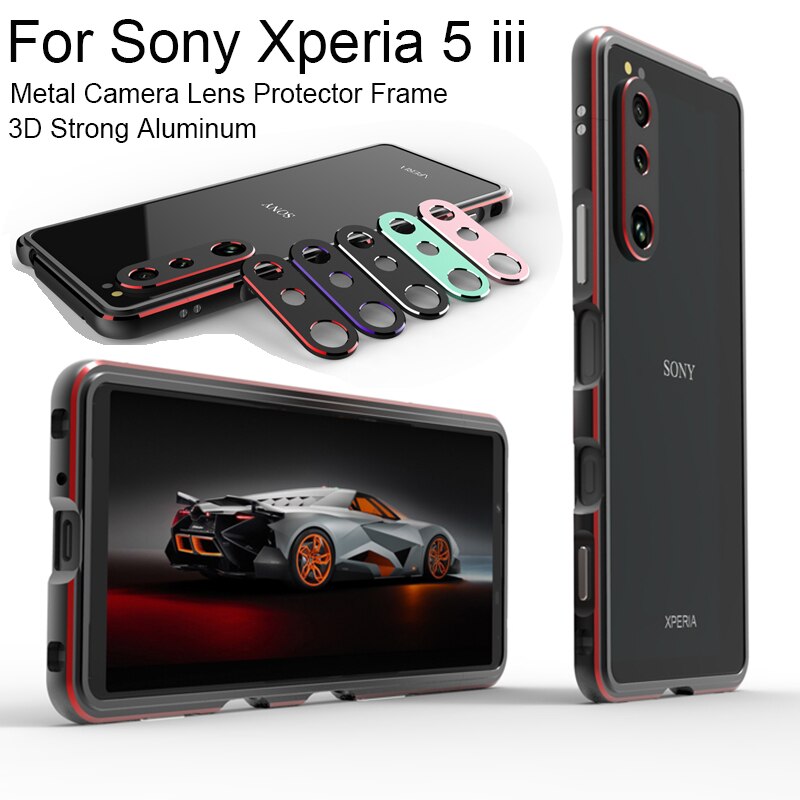 Deksel til Sony Xperia 1 IV 5 iii 10 iii XZ3 2 Metal Camera Protector Frame Phone Cover XA1 XA2 Shockproof Case