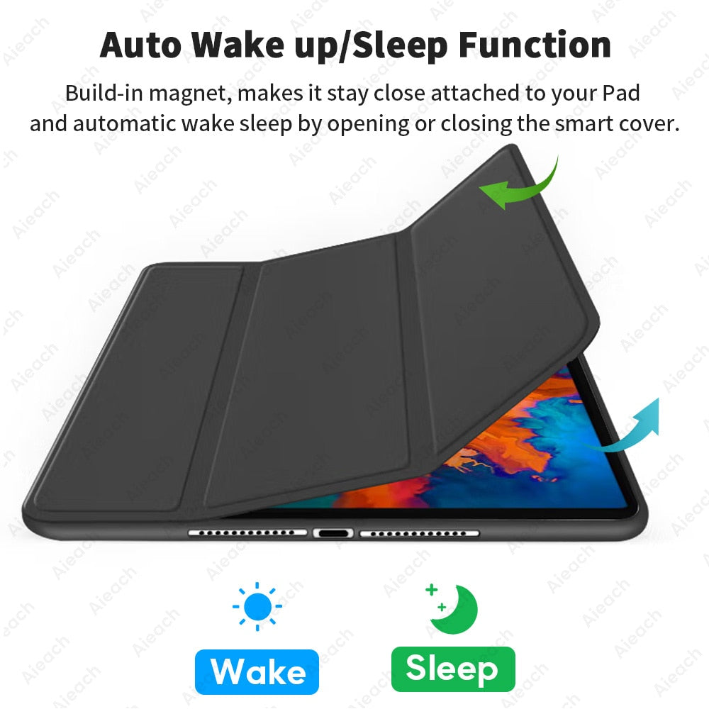 Deksel til Lenovo Tab P11 Pro P11 Plus P12 M10 3rd gen Case With Wake / Sleep Tri-Fold Stand For Xiaoxin Pad 2022