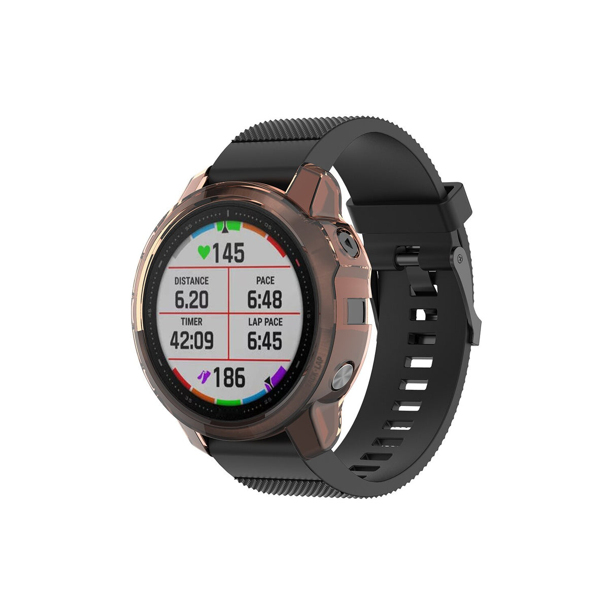 Deksel til Garmin Fenix 6 / 6S / 6X Pro krystallklart TPU