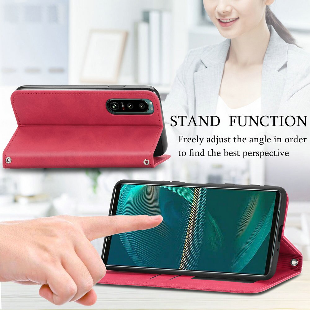 Deksel til Sony Xperia 1 IV 5G 2022 Luxury Case Smooth Leather Skin Feel Wallet Book Shell Xperia 10 III 5 II 10IV 1iv ACE Phone Cover