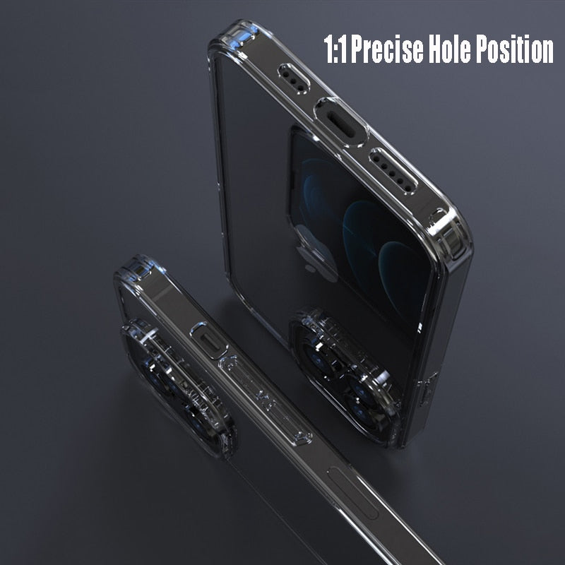Deksel til iPhone 14 11 12 13 Mini Pro XS Max X XR Transparent Hard deksel For iPhone 14 7 8 Plus Fundas