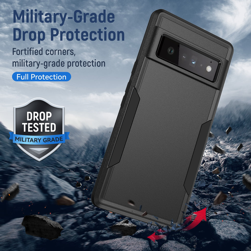 Deksel til Google Pixel 7 6 Pro 6A Soft TPU Hard Plastic Protective Back Cover Cqoue Fundas