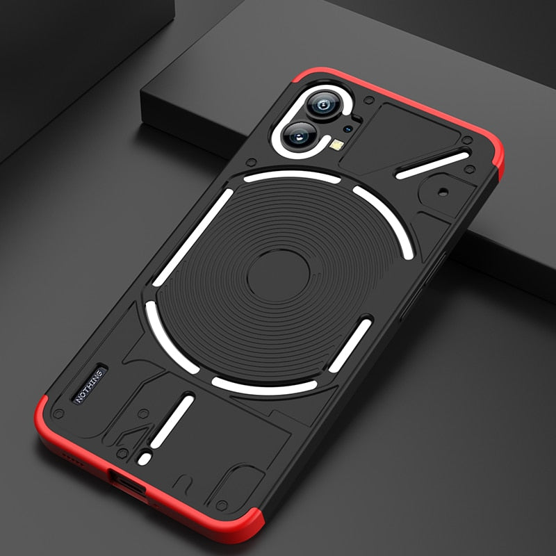 Deksel til Nothing Phone1 360 Degree Full Protection Hard Matte Shockproof Lens Protection Case for Nothing Phone 1