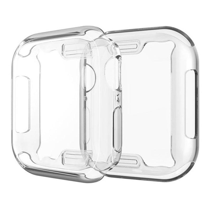 Deksel til Apple Watch Series 3-7 & SE (38-45mm) - Heldekkende mykt TPU-deksel