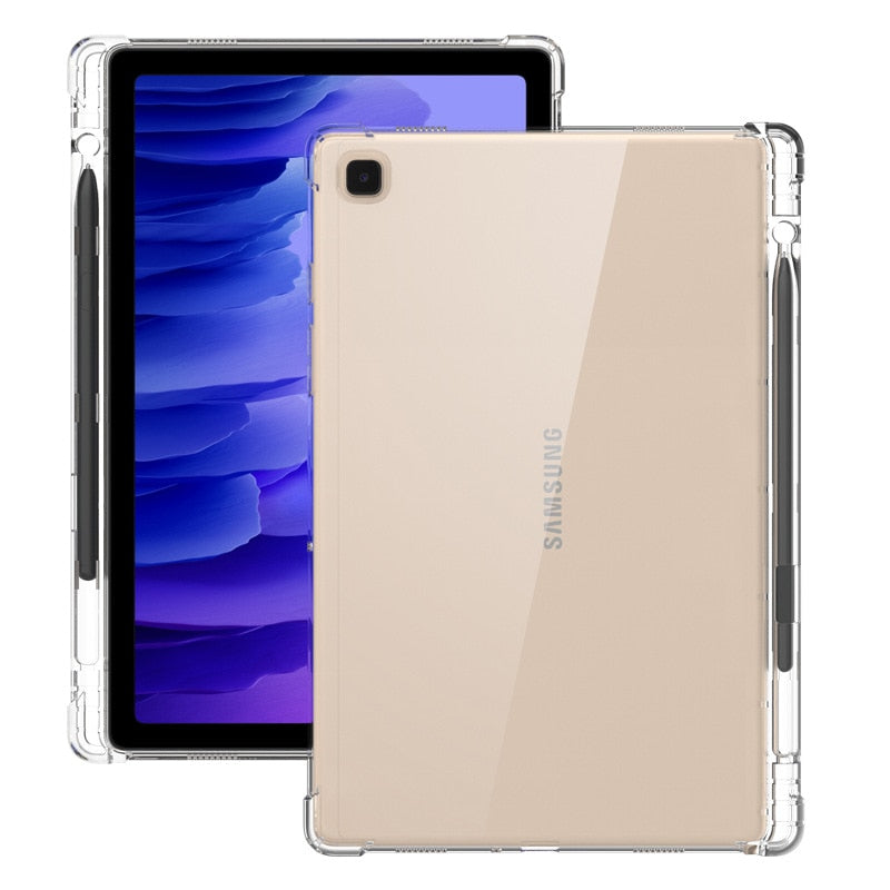 Deksel til Samsung Galaxy Tab S7FE A7 Lite S6 A8 støtsikkert med penneholder For T730 T735 S7+ T970 T975